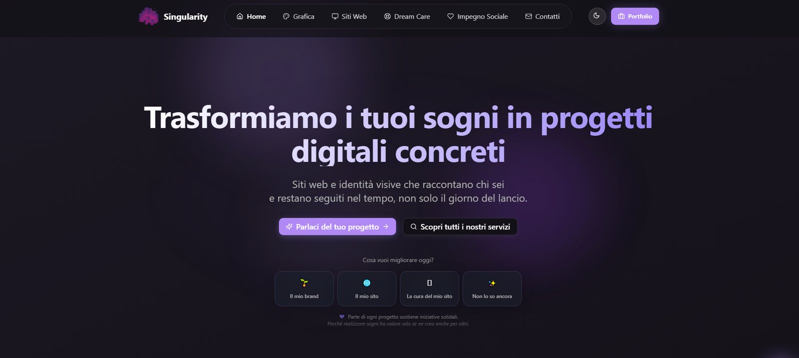 Anteprima del progetto Singularity Dream