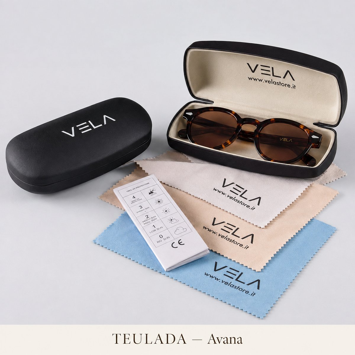 VELA Sunglasses, presentazione prodotto, lavoro grafico di Singularity Dream